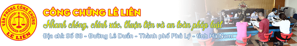 CÔNG CHỨNG LÊ LIÊN 